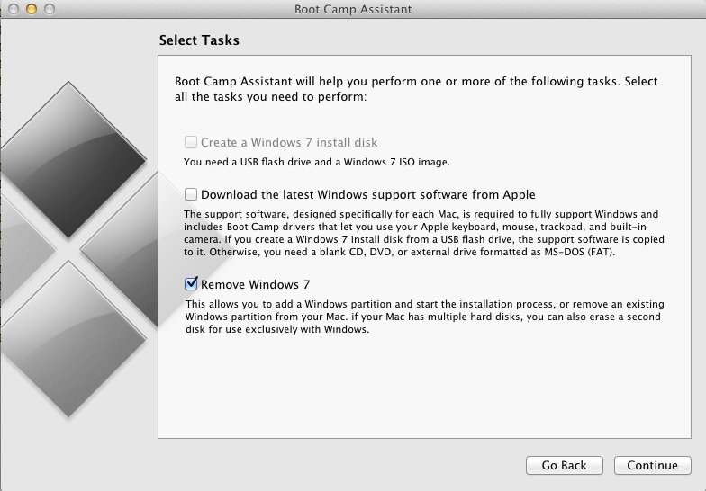 [OS 10.9] Tạo bộ cài Windows lên Macbook khi BootCamp không cho phép
